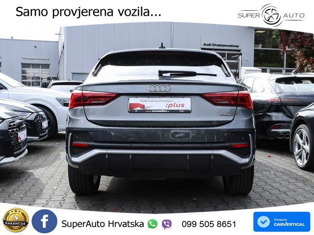 Audi Q3 Sportback 40 TDI (200 KS) quattro S tronic S line LED+GR SJED+ACC