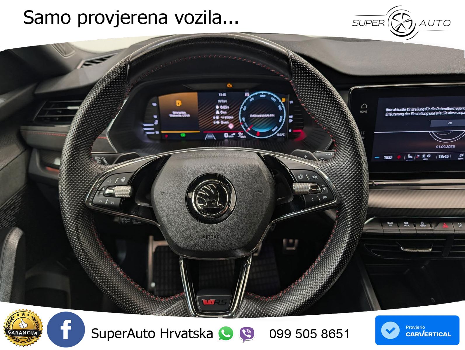Škoda Octavia Combi RS 2.0 TDI (200 KS) DSG MATRIX+GR SJED+KAM