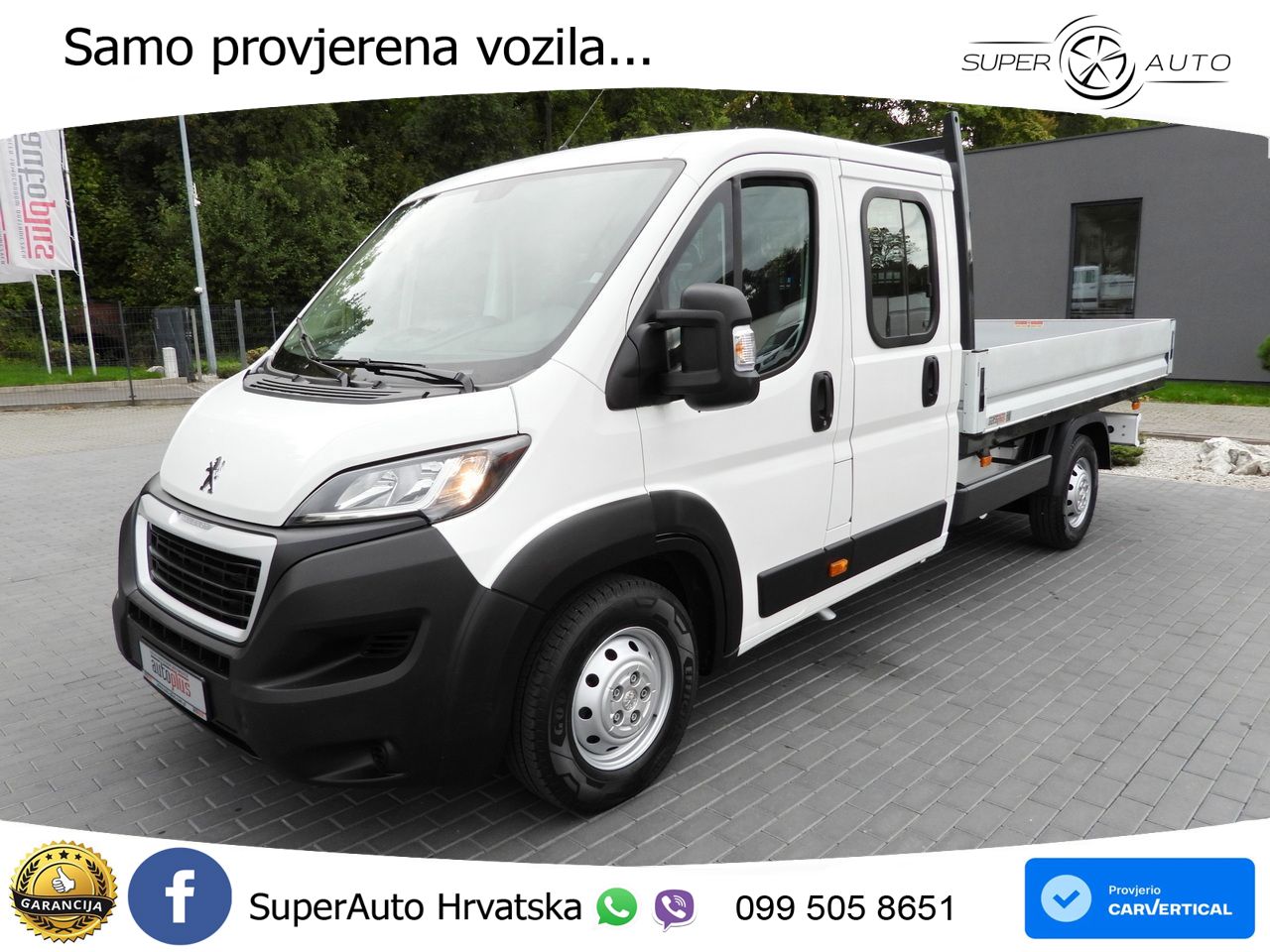 Peugeot BOXER PRITSCHE DOPPELKABINE DOKA 7 SITZE 140 KS