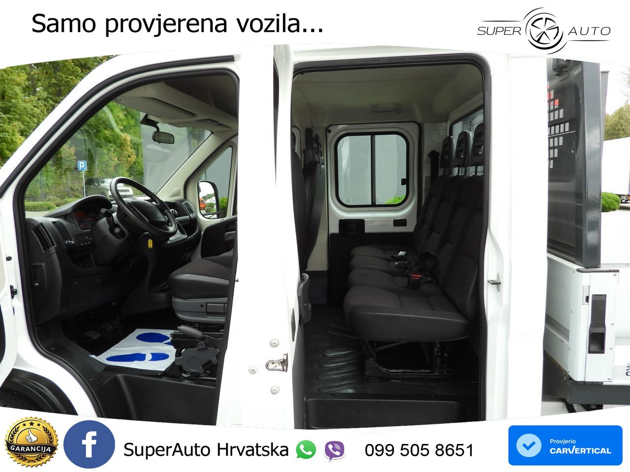 Peugeot BOXER PRITSCHE DOPPELKABINE DOKA 7 SITZE 140 KS