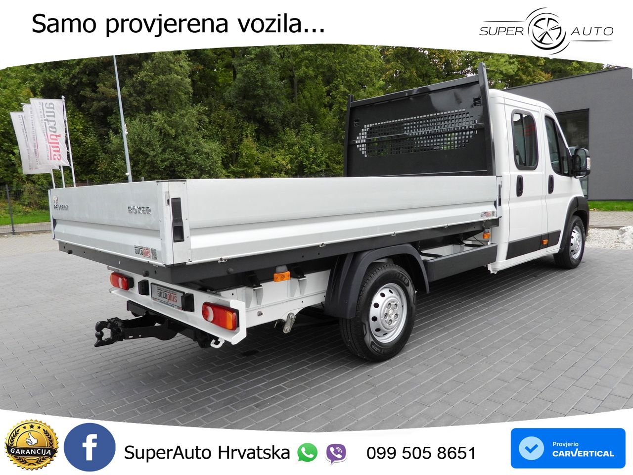 Peugeot BOXER PRITSCHE DOPPELKABINE DOKA 7 SITZE 140 KS