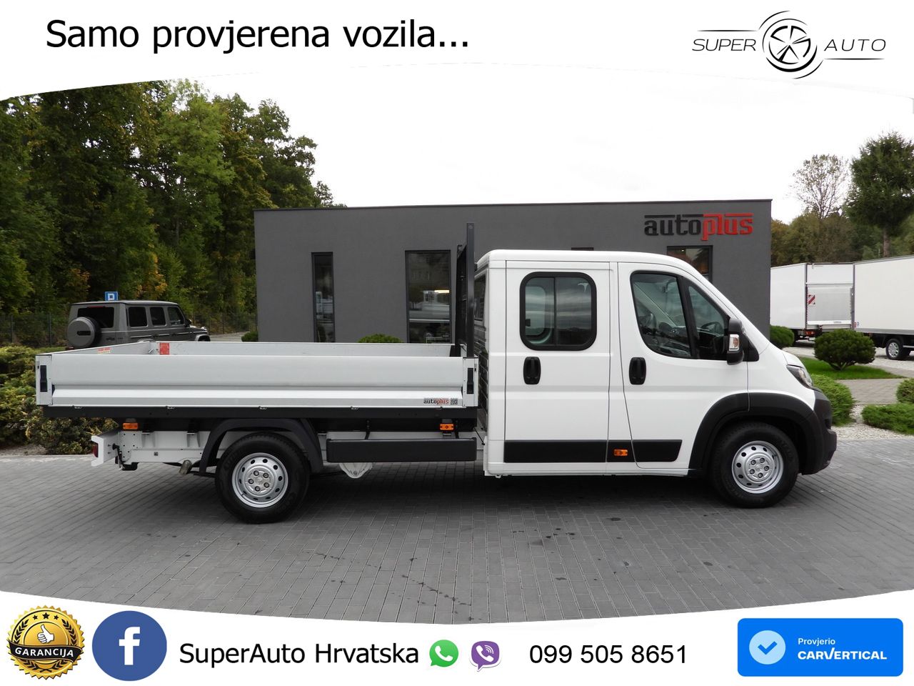 Peugeot BOXER PRITSCHE DOPPELKABINE DOKA 7 SITZE 140 KS