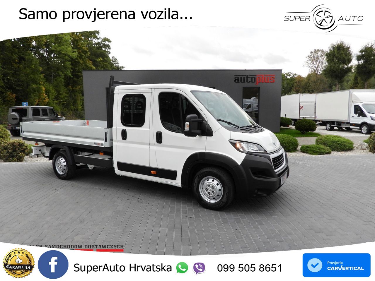 Peugeot BOXER PRITSCHE DOPPELKABINE DOKA 7 SITZE 140 KS
