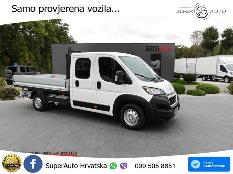 Peugeot BOXER PRITSCHE DOPPELKABINE DOKA 7 SITZE 140 KS