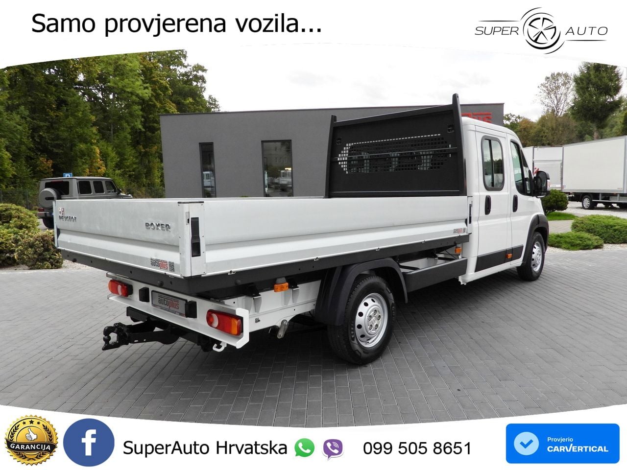 Peugeot BOXER PRITSCHE DOPPELKABINE DOKA 7 SITZE 140 KS