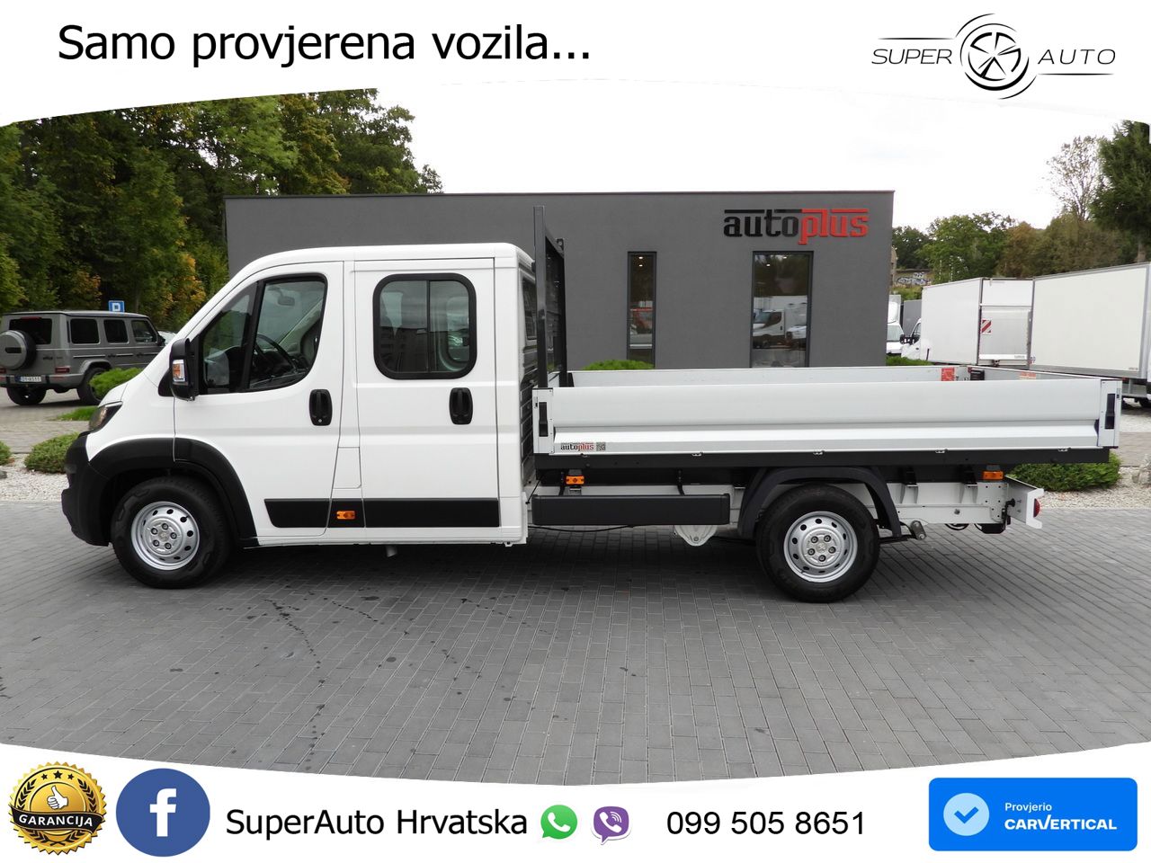 Peugeot BOXER PRITSCHE DOPPELKABINE DOKA 7 SITZE 140 KS