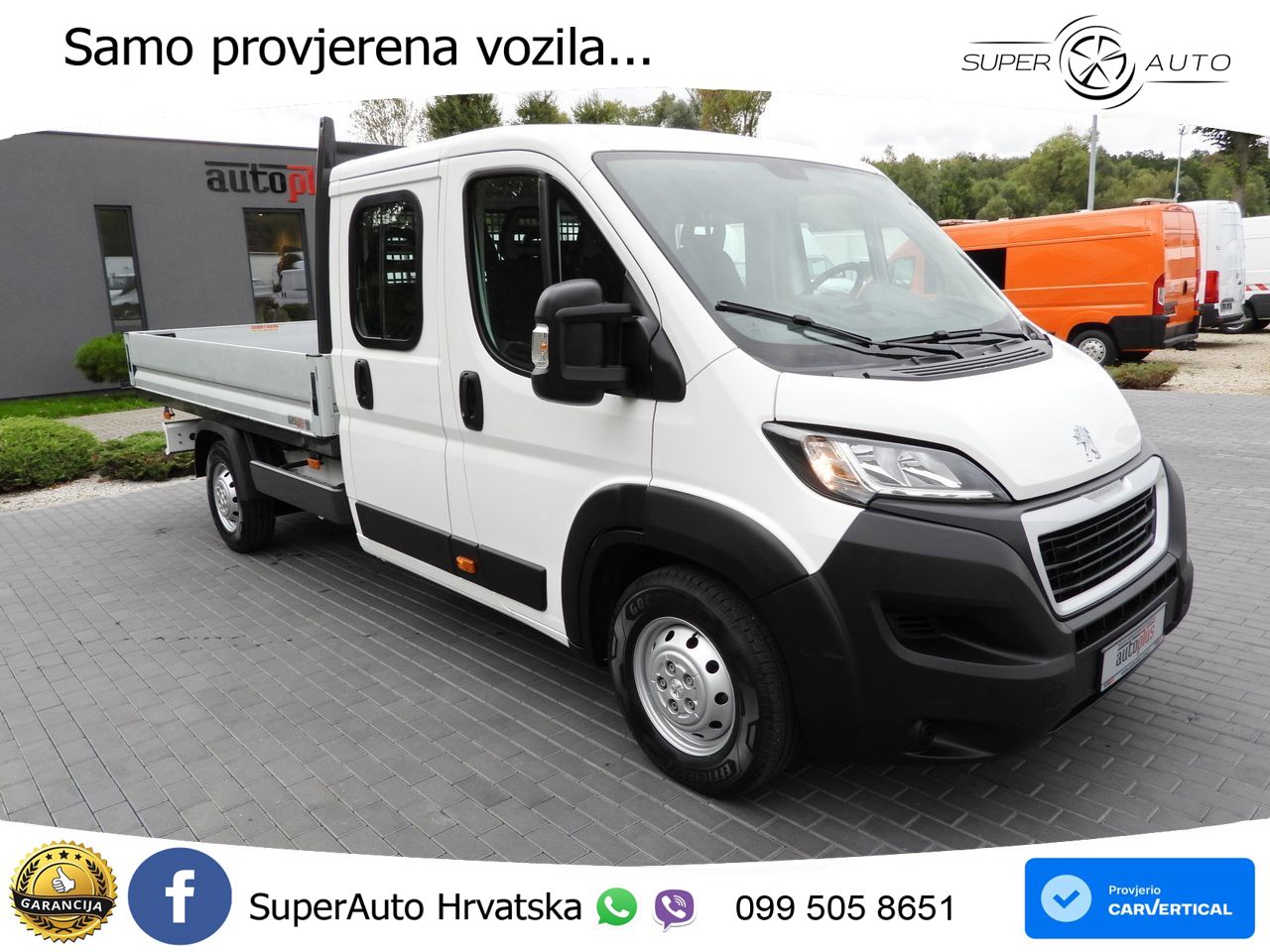 Peugeot BOXER PRITSCHE DOPPELKABINE DOKA 7 SITZE 140 KS