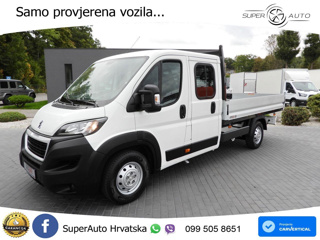 Peugeot BOXER PRITSCHE DOPPELKABINE DOKA 7 SITZE 140 KS