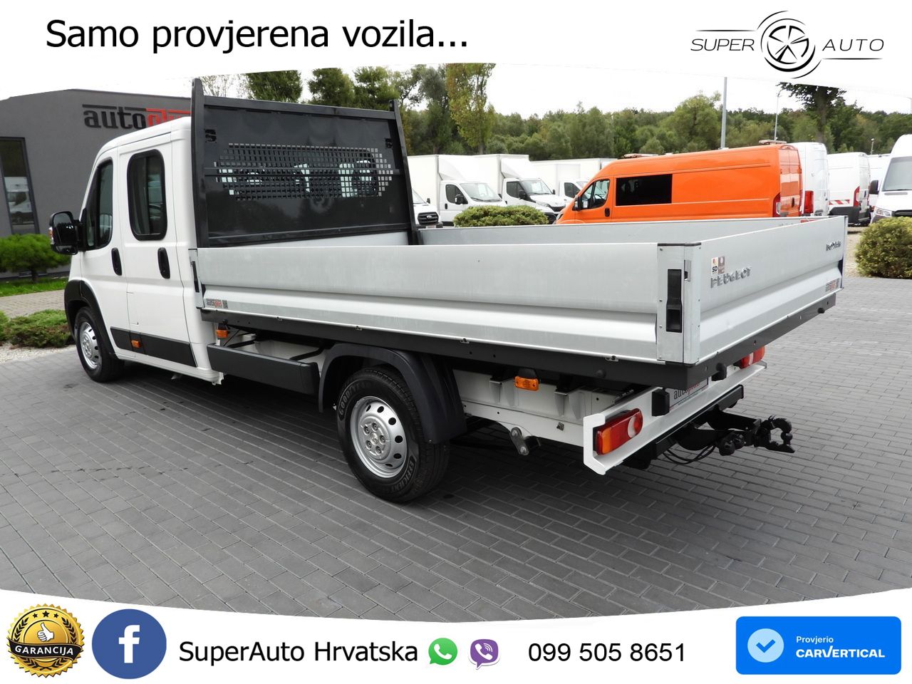 Peugeot BOXER PRITSCHE DOPPELKABINE DOKA 7 SITZE 140 KS