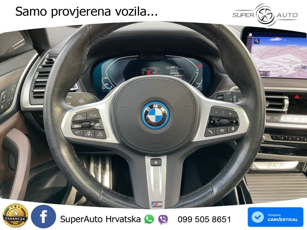 BMW iX3 80 kWh (286 KS) ACC+HEAD+GR SJED+360+PANO