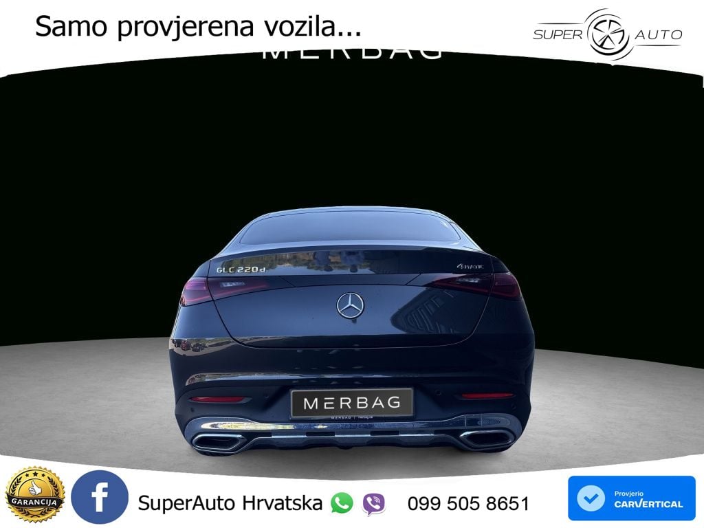 Mercedes GLC Coupe 220d (197 KS) 4MATIC 9G-TRONIC LED+GR SJED+ACC
