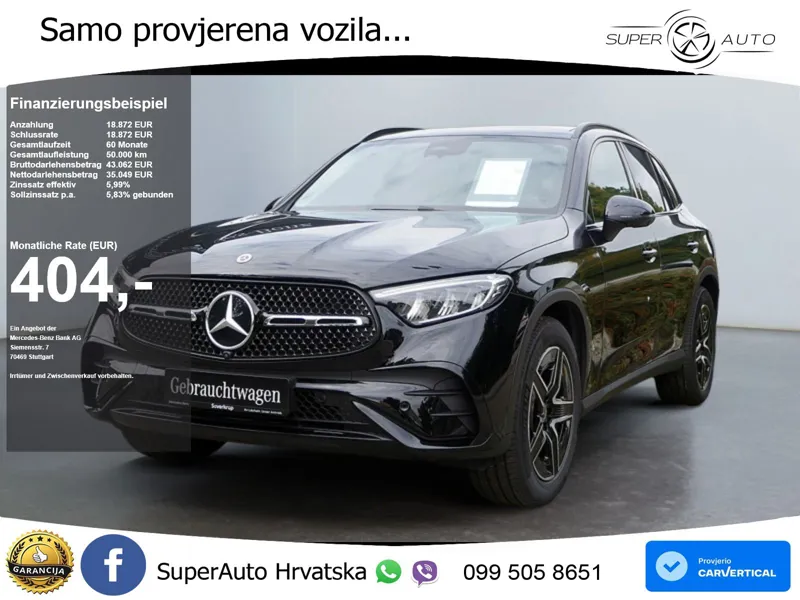 Mercedes GLC 220d (197 KS) 4MATIC 9G-TRONIC AMG ACC+GR SJED+360+PANO