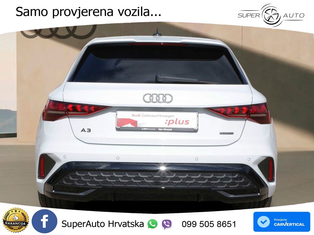 Audi A3 Sportback 40 TFSI (204 KS) quattro S tronic S line