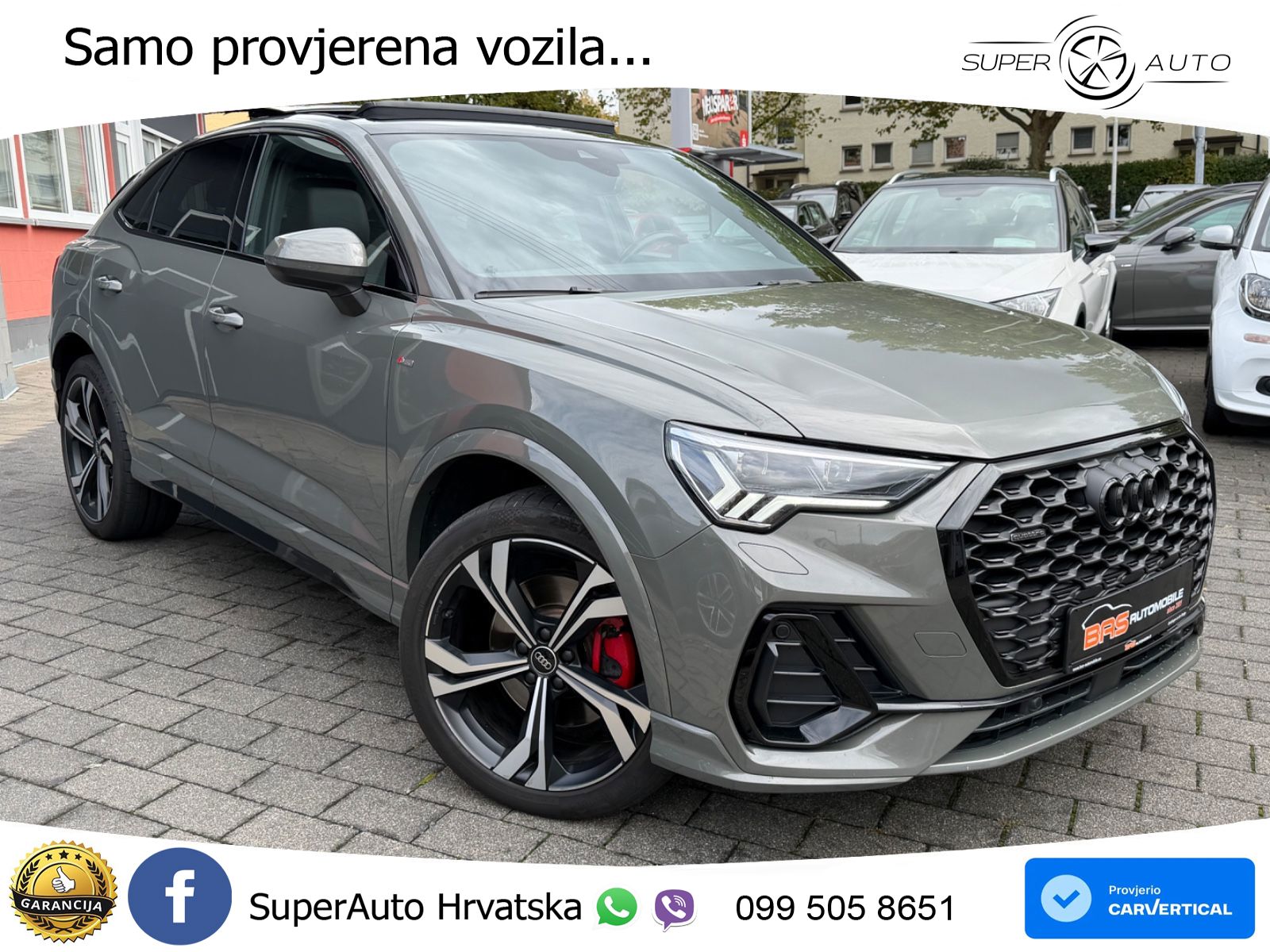 Audi Q3 II Sportback 45 TFSI (245 KS) quattro S tronic S line LED+GR SJED+ACC