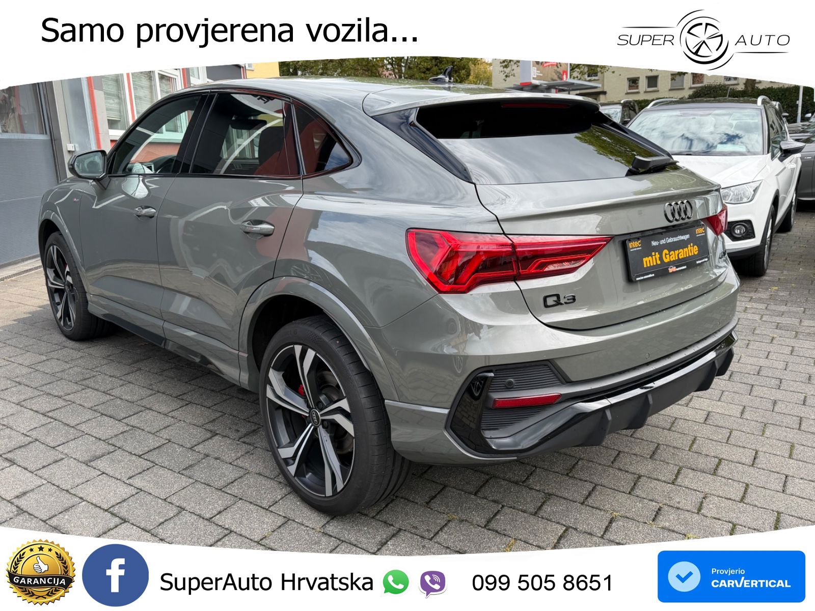 Audi Q3 II Sportback 45 TFSI (245 KS) quattro S tronic S line LED+GR SJED+ACC