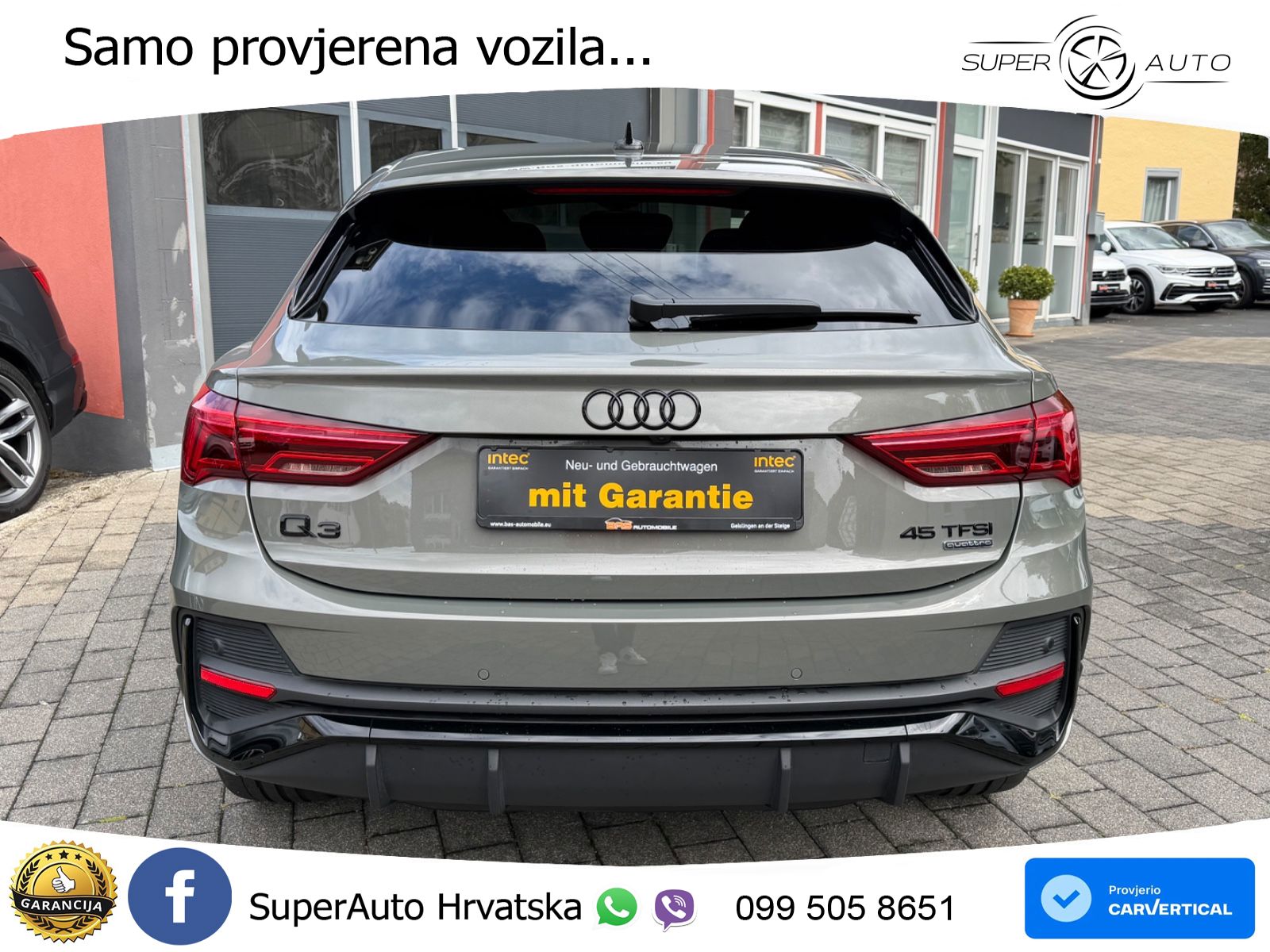 Audi Q3 II Sportback 45 TFSI (245 KS) quattro S tronic S line LED+GR SJED+ACC