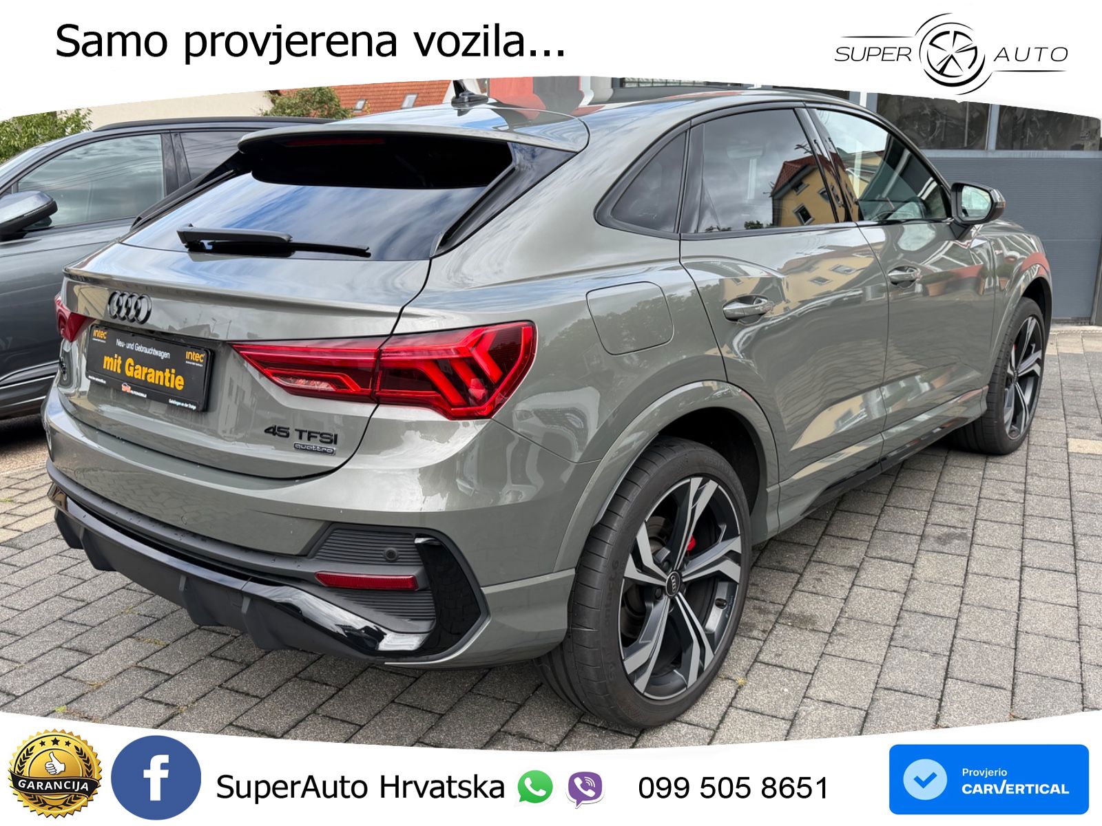 Audi Q3 II Sportback 45 TFSI (245 KS) quattro S tronic S line LED+GR SJED+ACC