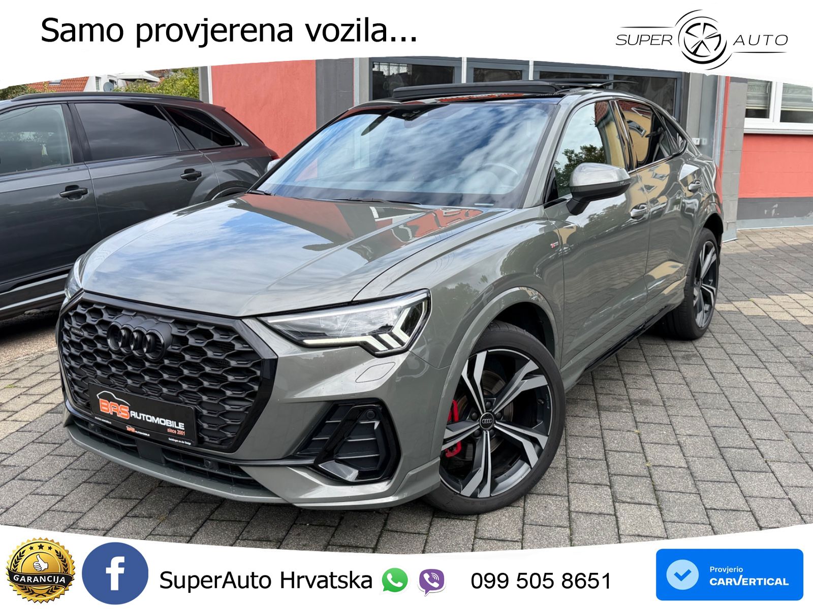 Audi Q3 II Sportback 45 TFSI (245 KS) quattro S tronic S line LED+GR SJED+ACC
