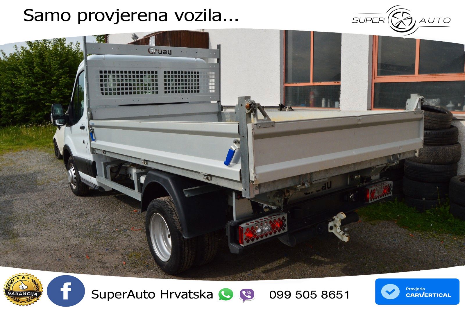 Ford Transit Pritsche 350 L2 Zwillingb. Kipper 131 KS