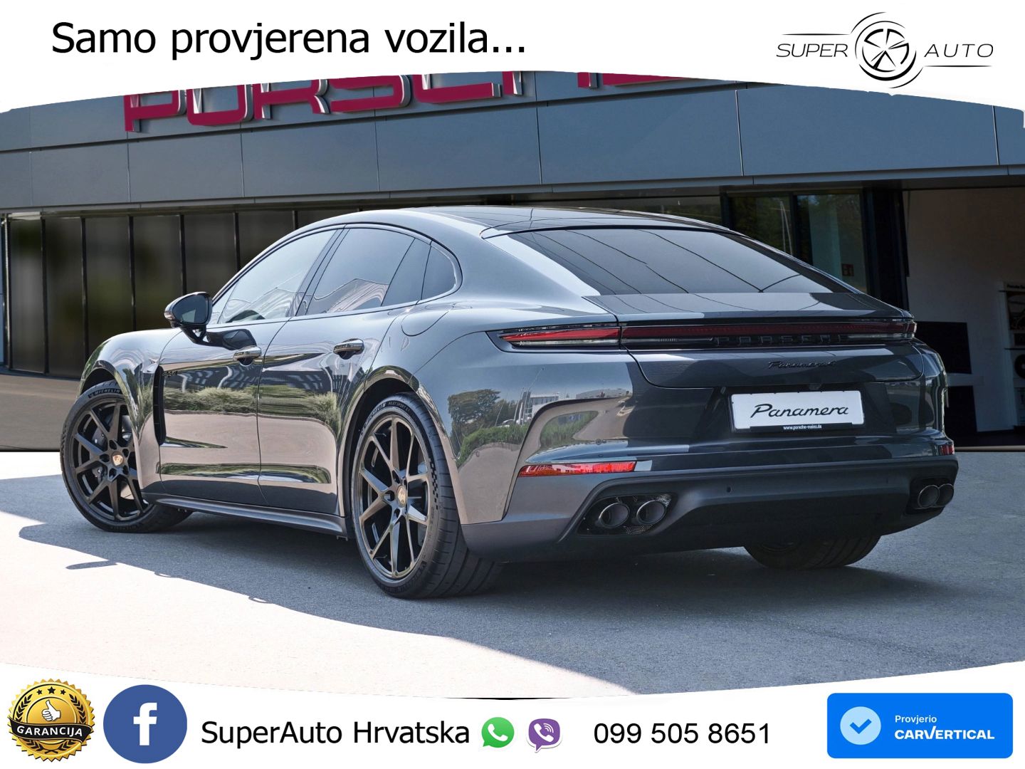 Porsche Panamera 4 2.9 V6 (470 KS) E-Hybrid PDK ZRAČNI+ACC+GR SJED+KAM+PANO