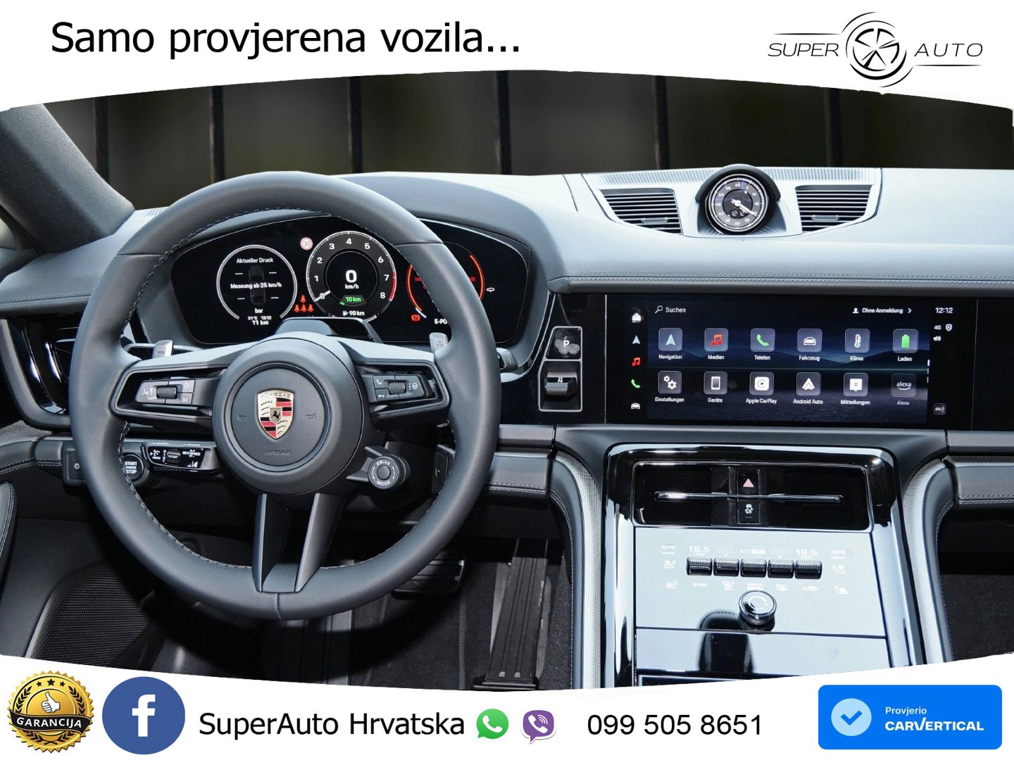 Porsche Panamera 4 2.9 V6 (470 KS) E-Hybrid PDK ZRAČNI+ACC+GR SJED+KAM+PANO