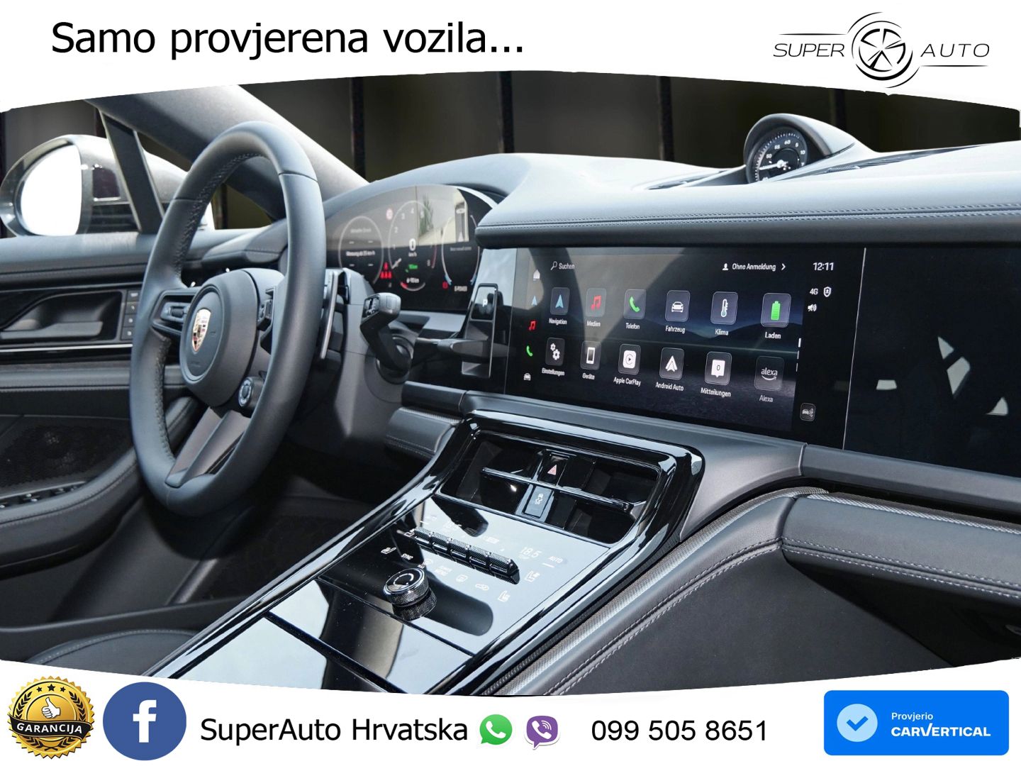 Porsche Panamera 4 2.9 V6 (470 KS) E-Hybrid PDK ZRAČNI+ACC+GR SJED+KAM+PANO