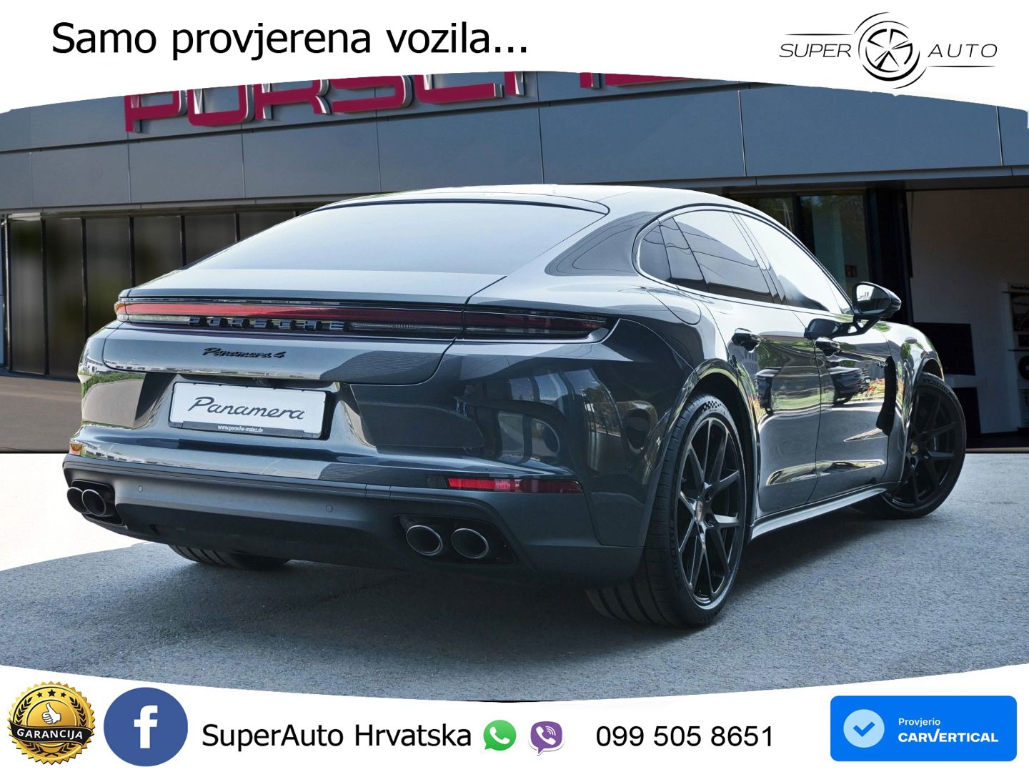 Porsche Panamera 4 2.9 V6 (470 KS) E-Hybrid PDK ZRAČNI+ACC+GR SJED+KAM+PANO
