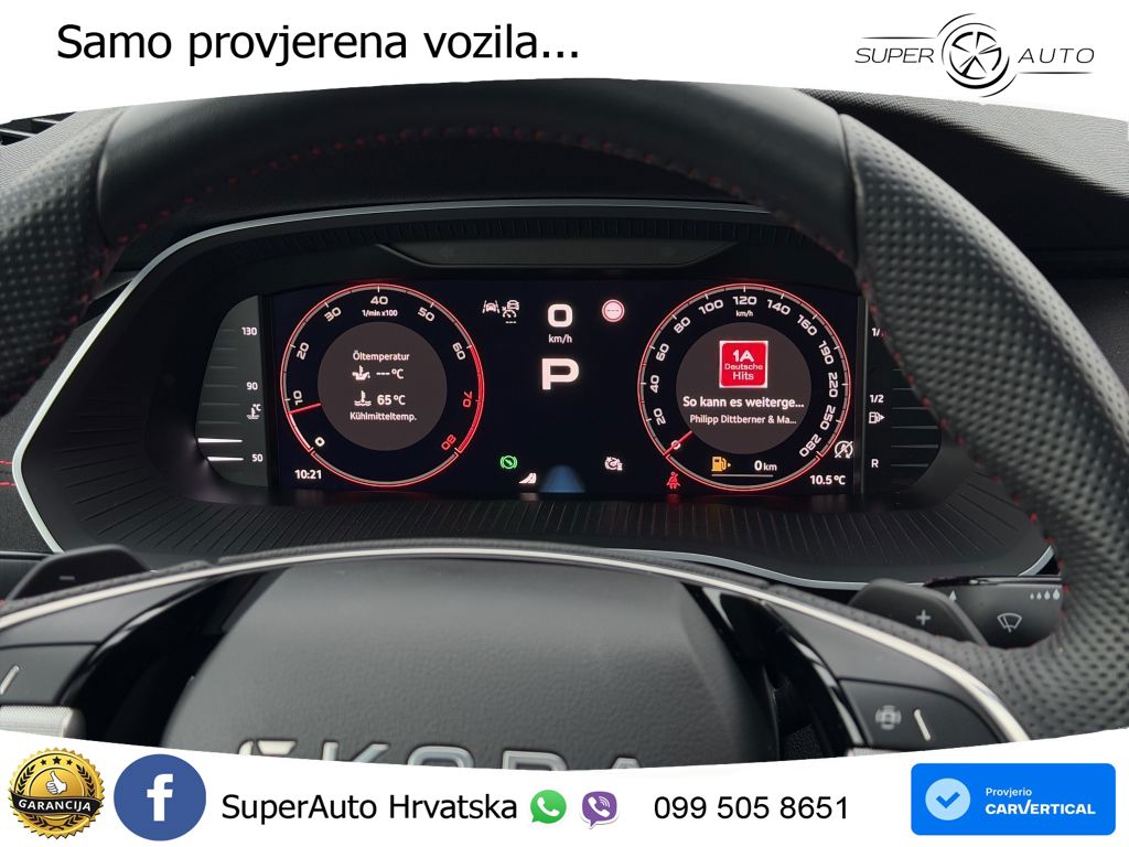 Škoda Octavia Combi RS 2.0 TSI (265 KS) DSG LED+GR SJED+ACC