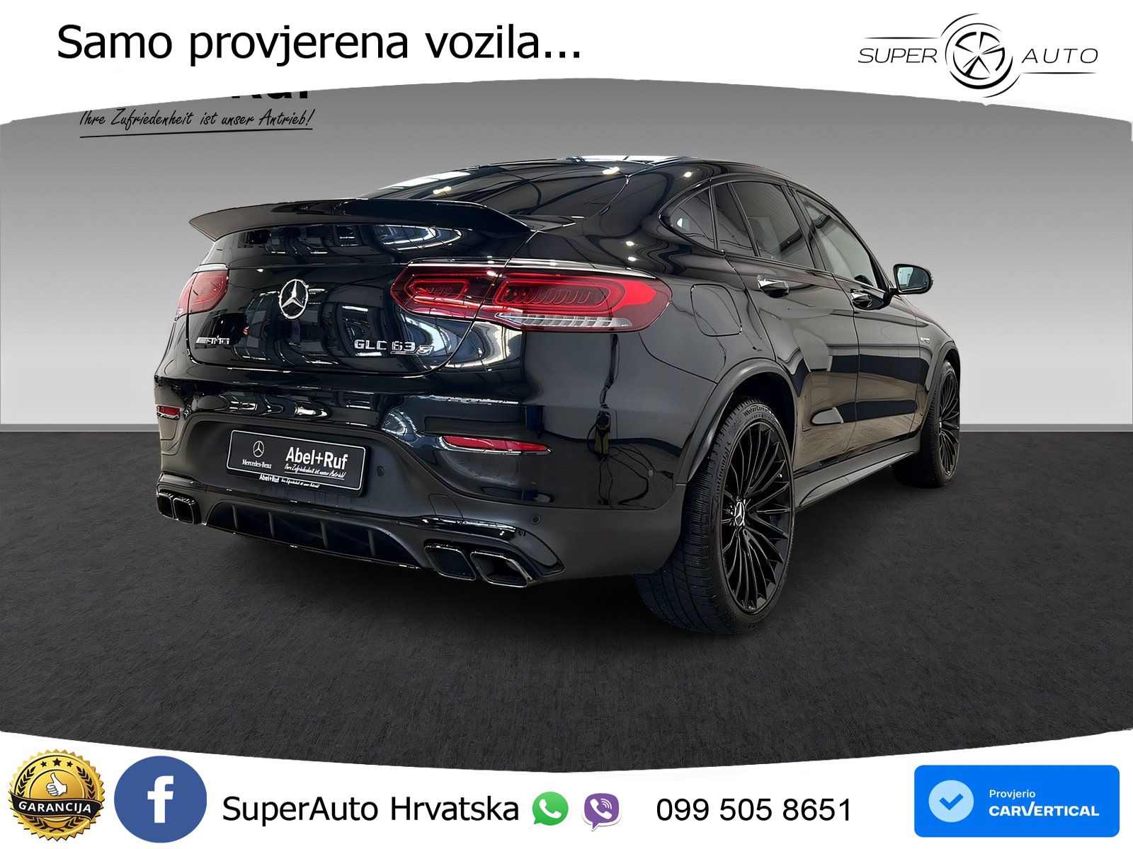 Mercedes GLC Coupe AMG 63 S V8 (510 KS) 4MATIC+ MCT ZRAČNI+ACC+4xGR SJED+360