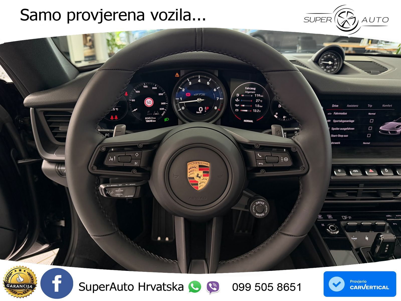 Porsche 911 Carrera GTS 3.0 (480 KS) PDK MATRIX+GR SJED+KAM