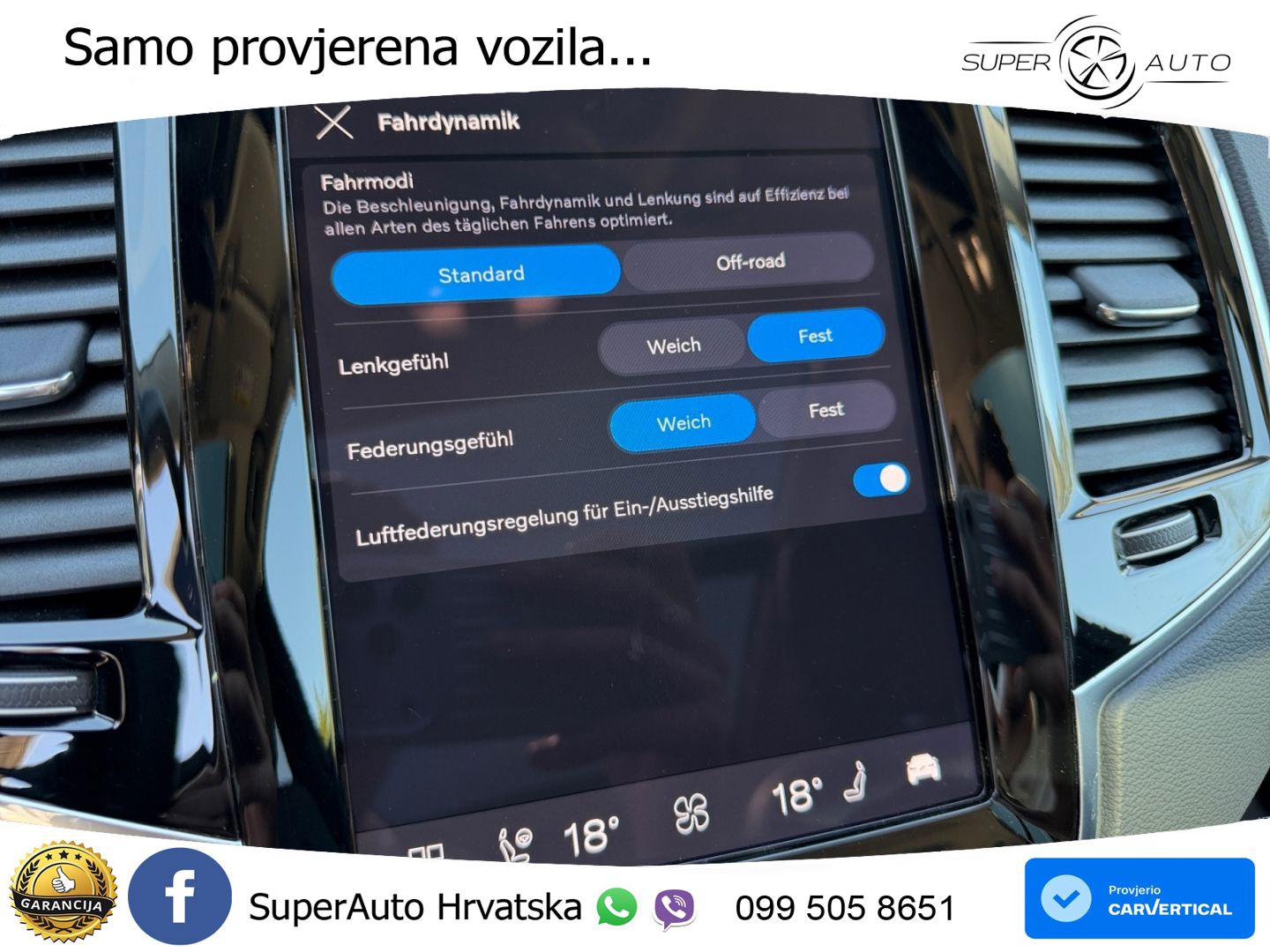 Volvo XC90 2.0 B5 Diesel AWD Automatic ZRAČNI+ACC+GR SJED+KAM+PANO