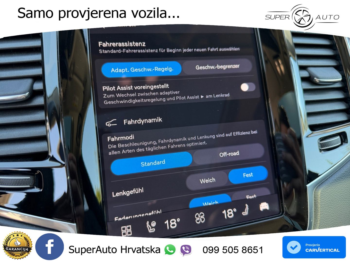 Volvo XC90 2.0 B5 Diesel AWD Automatic ZRAČNI+ACC+GR SJED+KAM+PANO