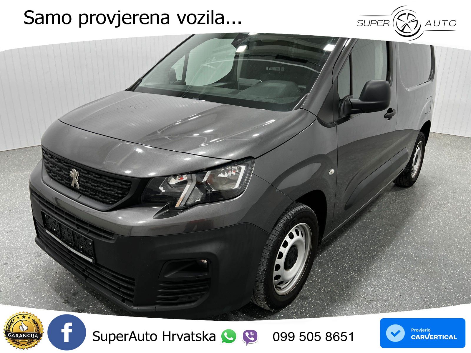 Peugeot PARTNER 100 1.5 HDI PREMIUM |1H|DAB|NAV|KLIMA|3S 102 KS