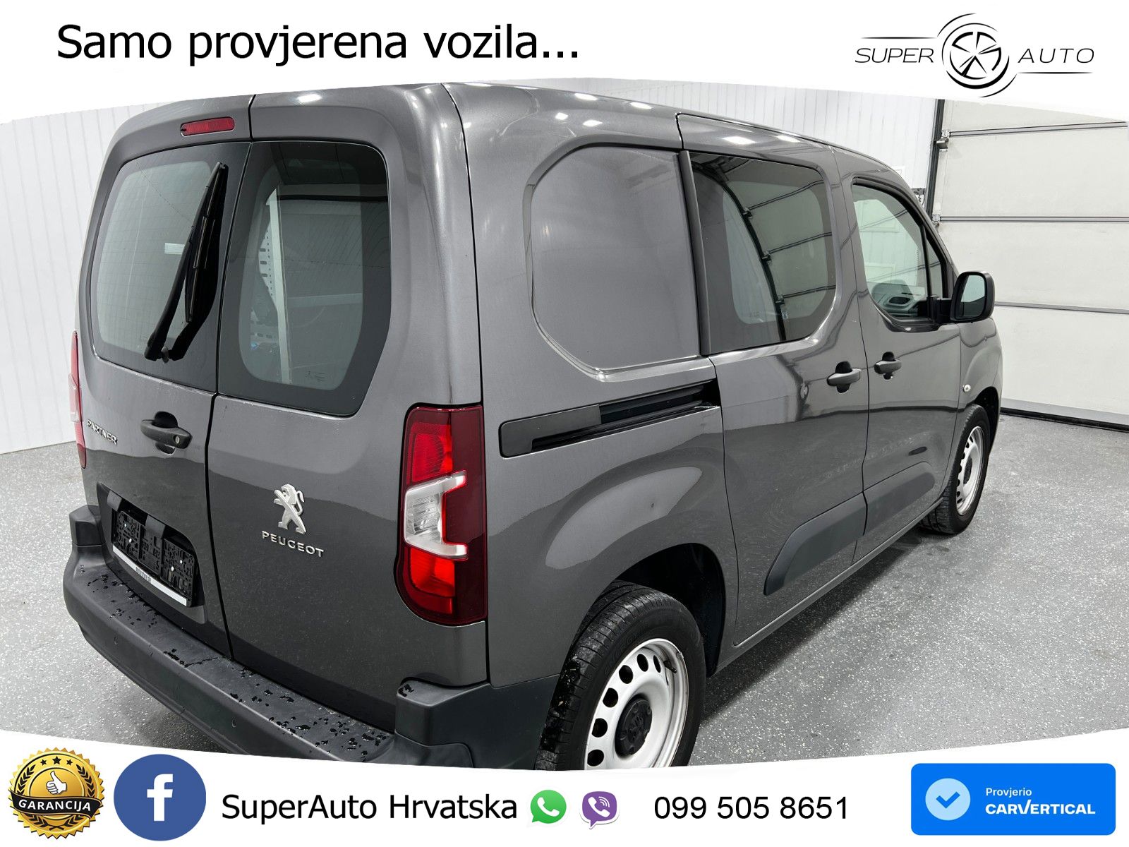 Peugeot PARTNER 100 1.5 HDI PREMIUM |1H|DAB|NAV|KLIMA|3S 102 KS