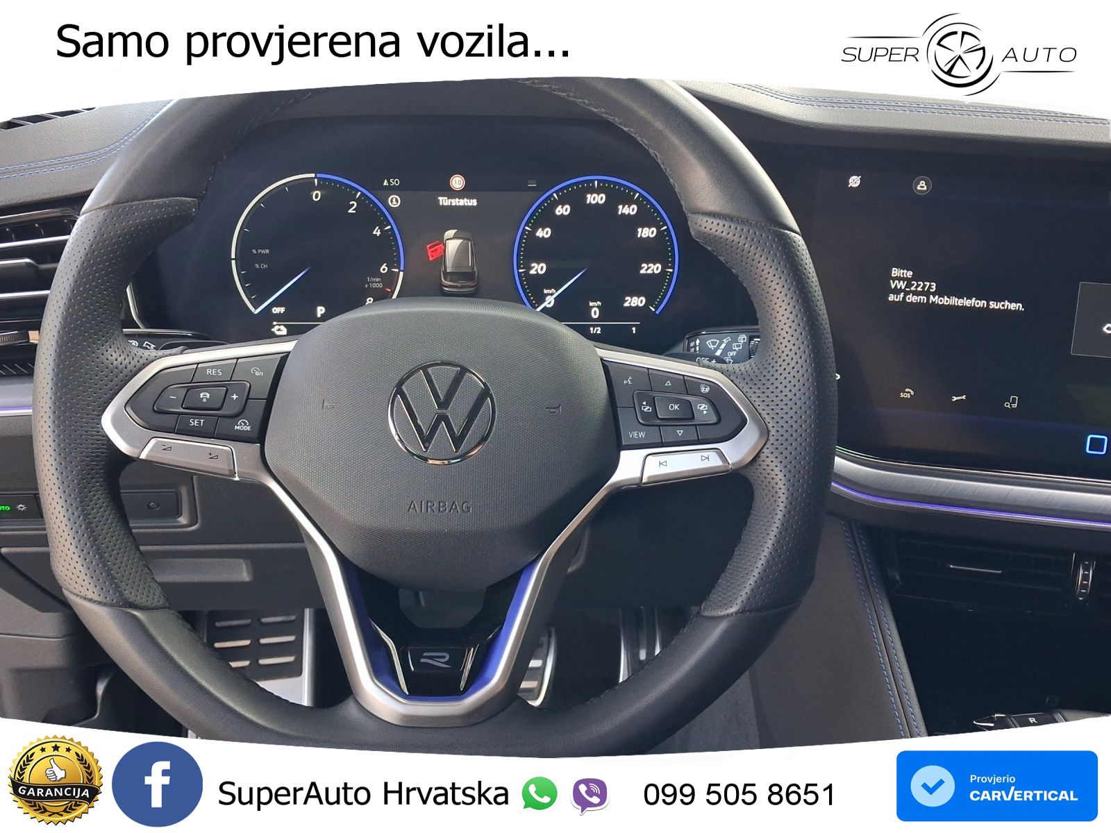 Volkswagen Touareg R 3.0 V6 TFSI (462 KS) 4MOTION Tiptronic ZRAČNI+ACC+4xGR SJED+KAM