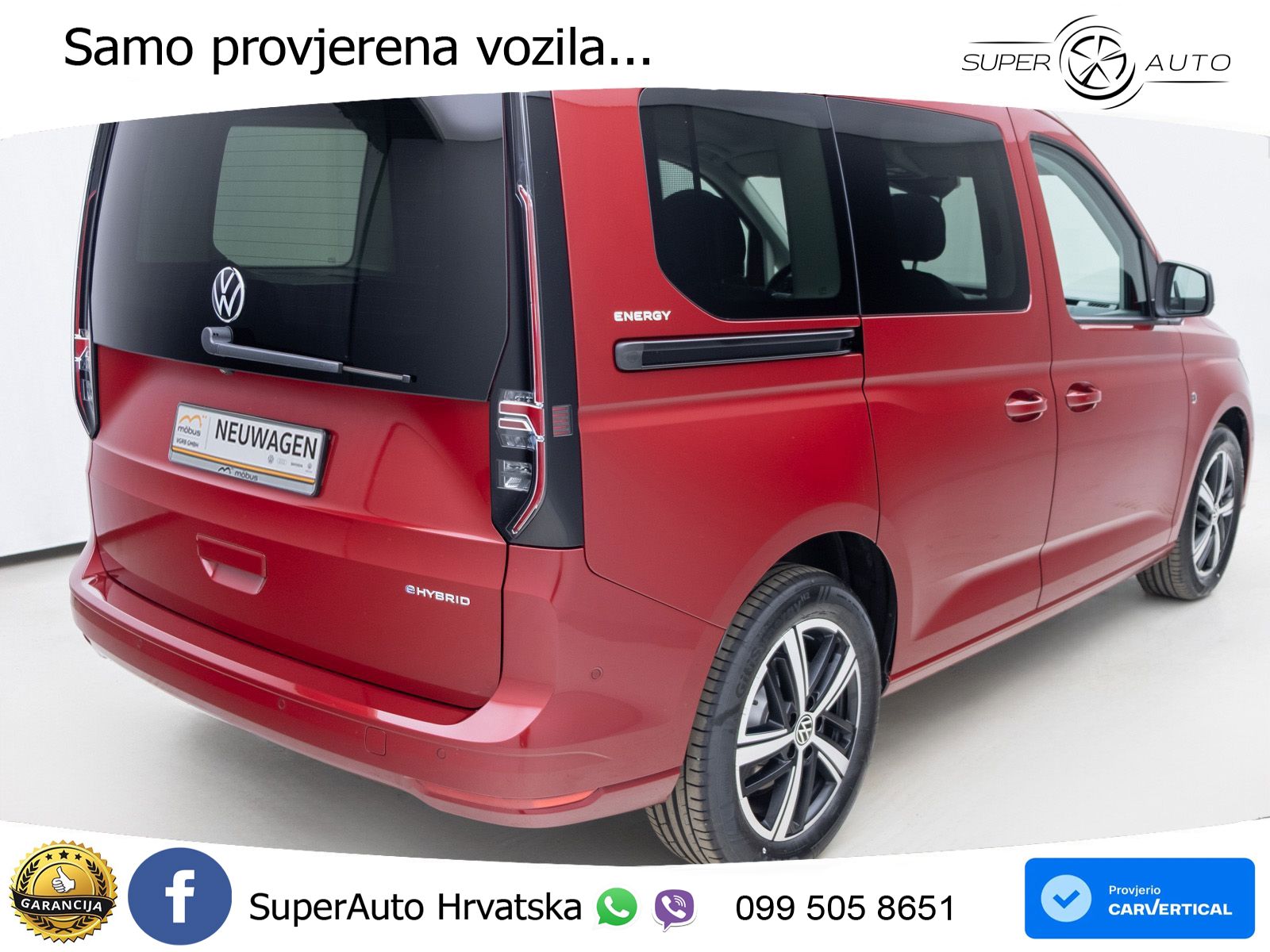 Volkswagen Caddy 1.5 TSI eHybrid Energy DSG*LED*PANO*RFK* 150 KS