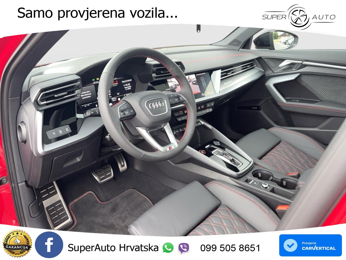 Audi S3 2.0 TFSI (333 KS) quattro S tronic MATRIX+GR SJED+KAM