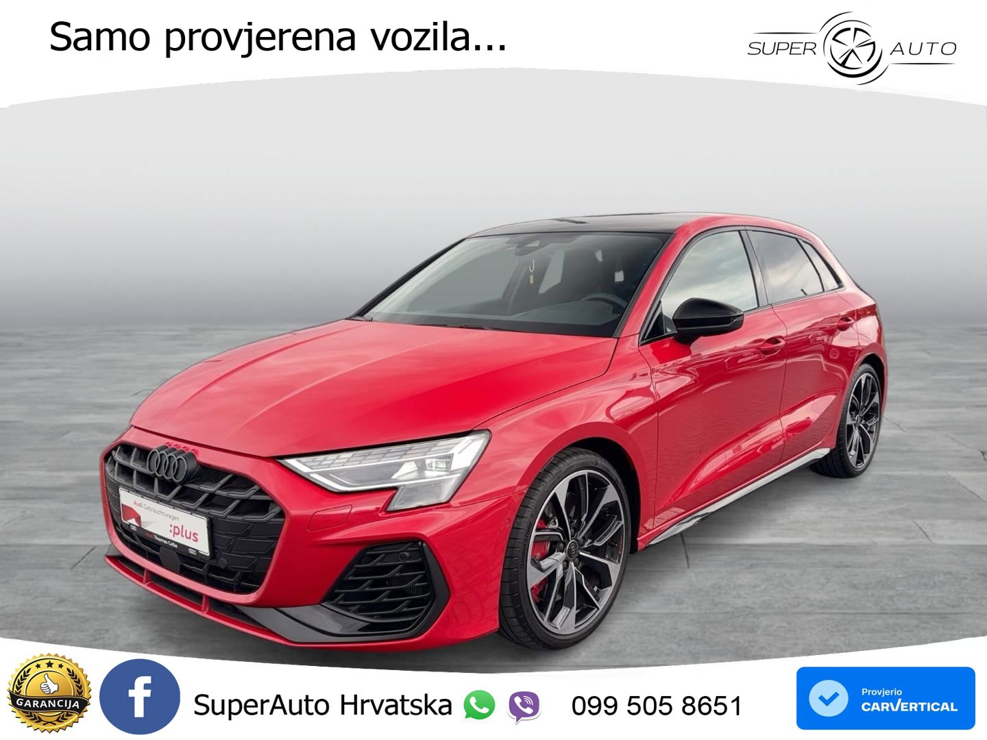 Audi S3 2.0 TFSI (333 KS) quattro S tronic MATRIX+GR SJED+KAM