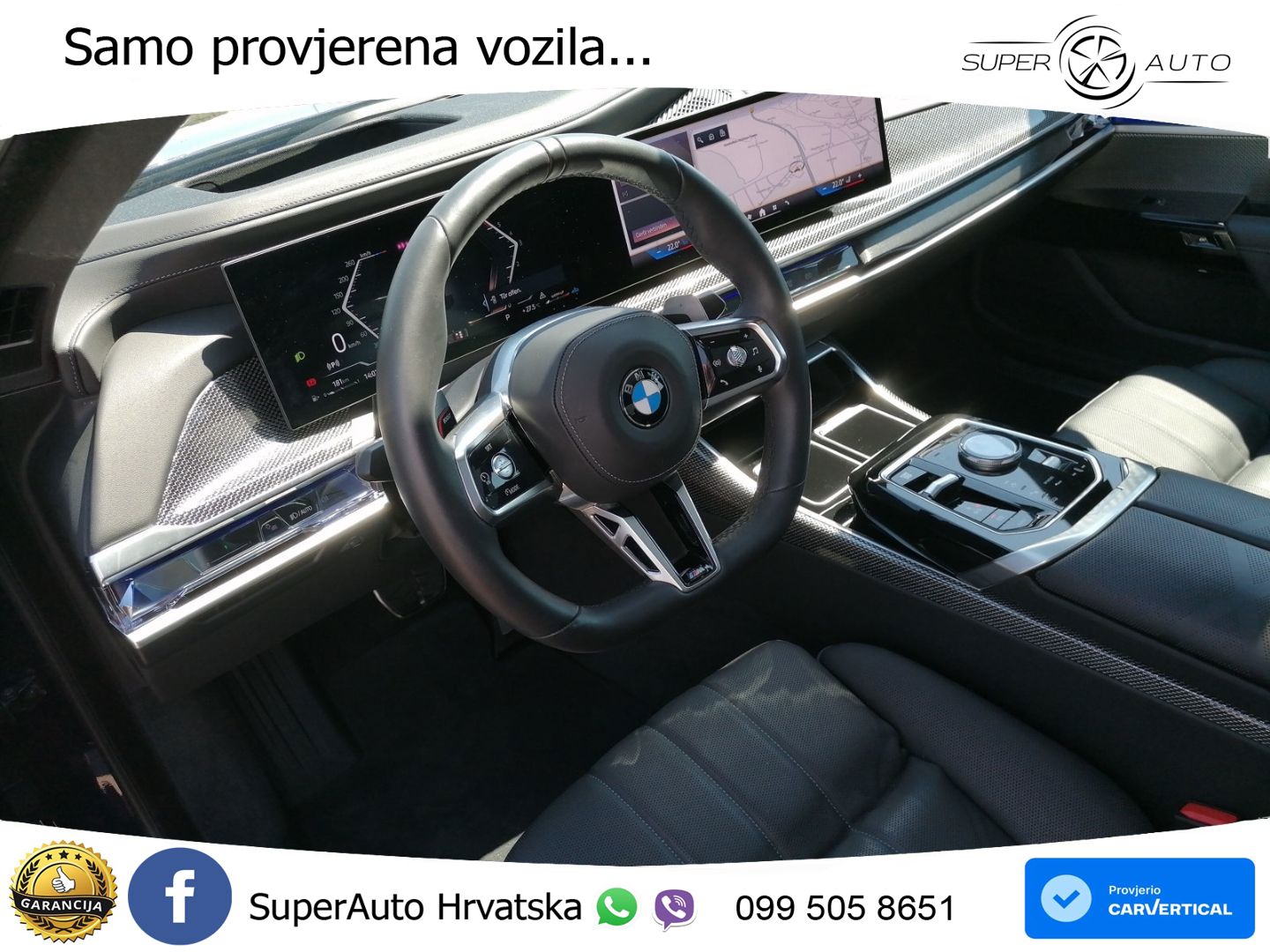 BMW 740d (299 KS) xDrive Steptronic ZRAČNI+ACC+4xGR SJED+KAM