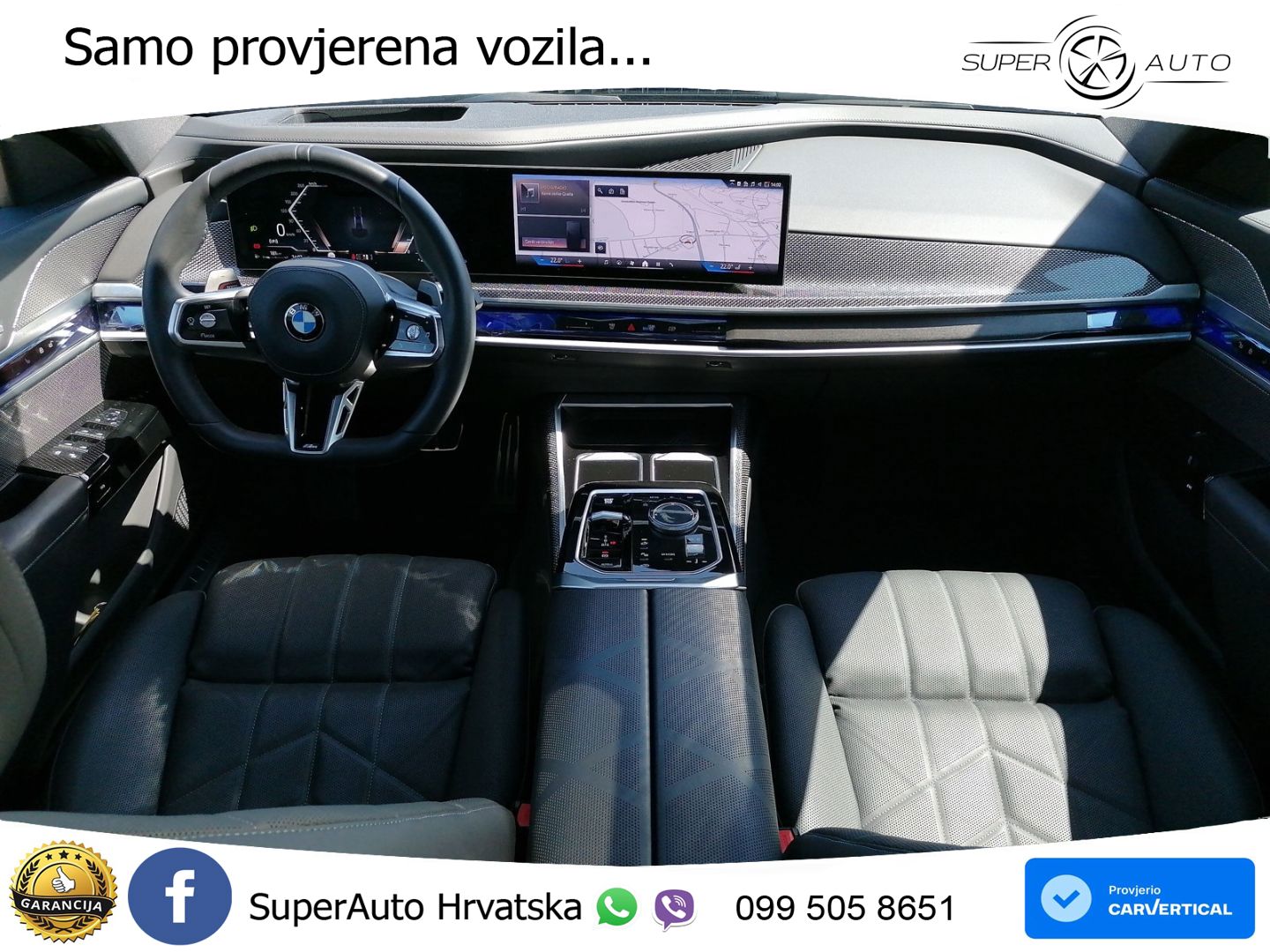 BMW 740d (299 KS) xDrive Steptronic ZRAČNI+ACC+4xGR SJED+KAM