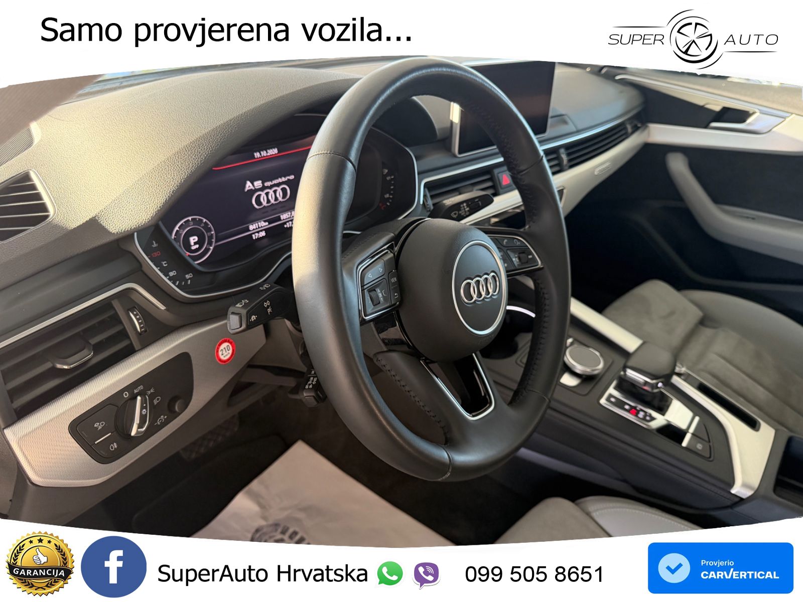 Audi A5 Sportback 40 TDI (190 KS) quattro ultra S tronic S line LED+GR SJED+ACC