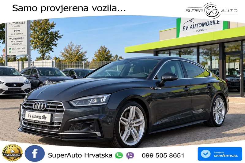 Audi A5 Sportback 40 TDI (190 KS) quattro ultra S tronic S line LED+GR SJED+ACC