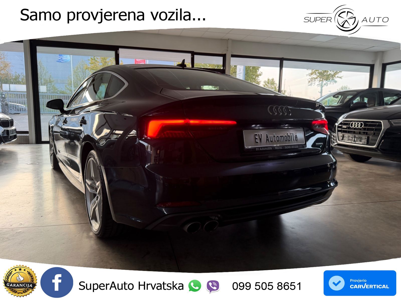 Audi A5 Sportback 40 TDI (190 KS) quattro ultra S tronic S line LED+GR SJED+ACC