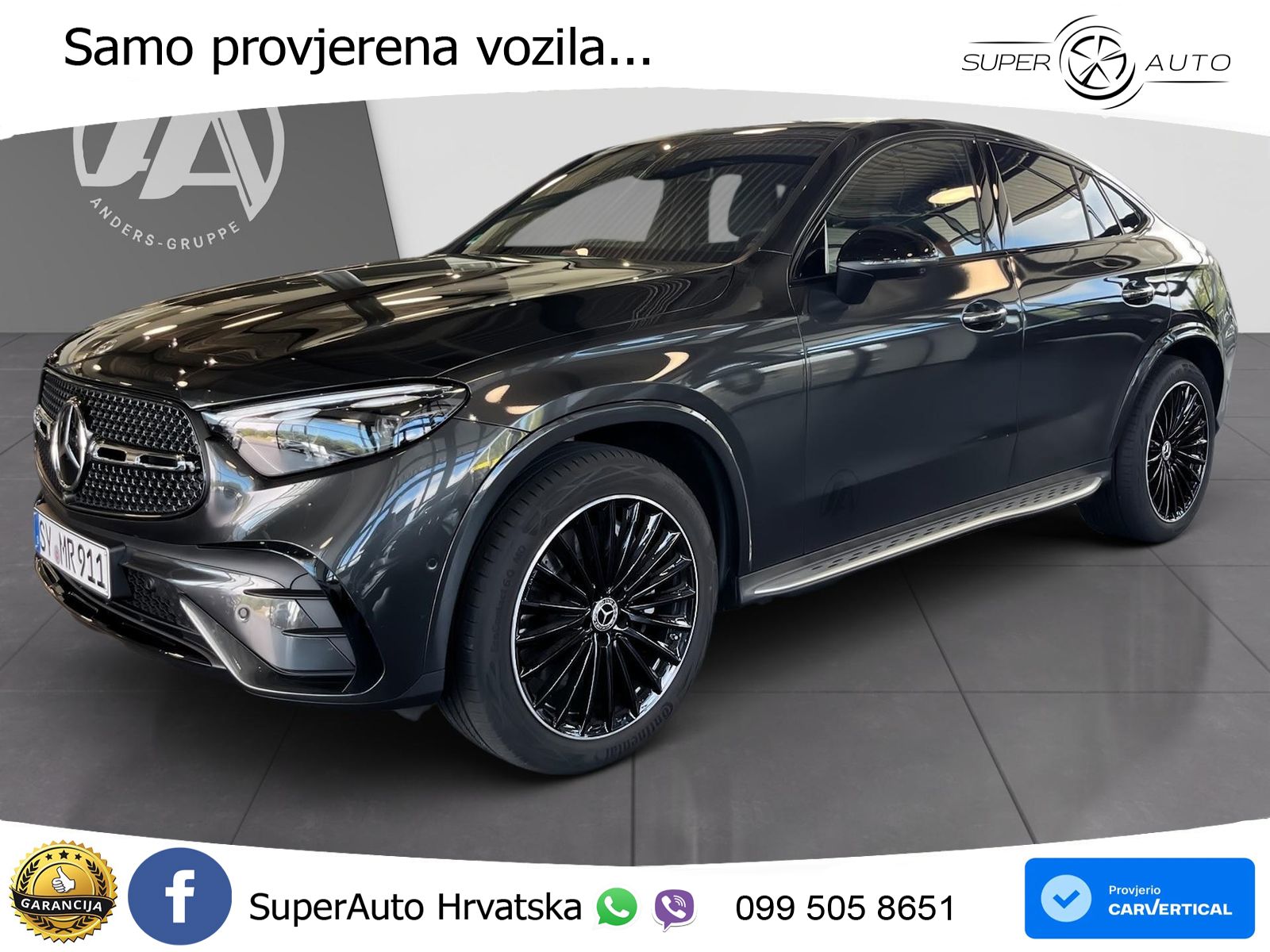 Mercedes GLC Coupe 450d (367 KS) 4MATIC 9G-TRONIC AMG ACC+HEAD+GR SJED+360+PANO
