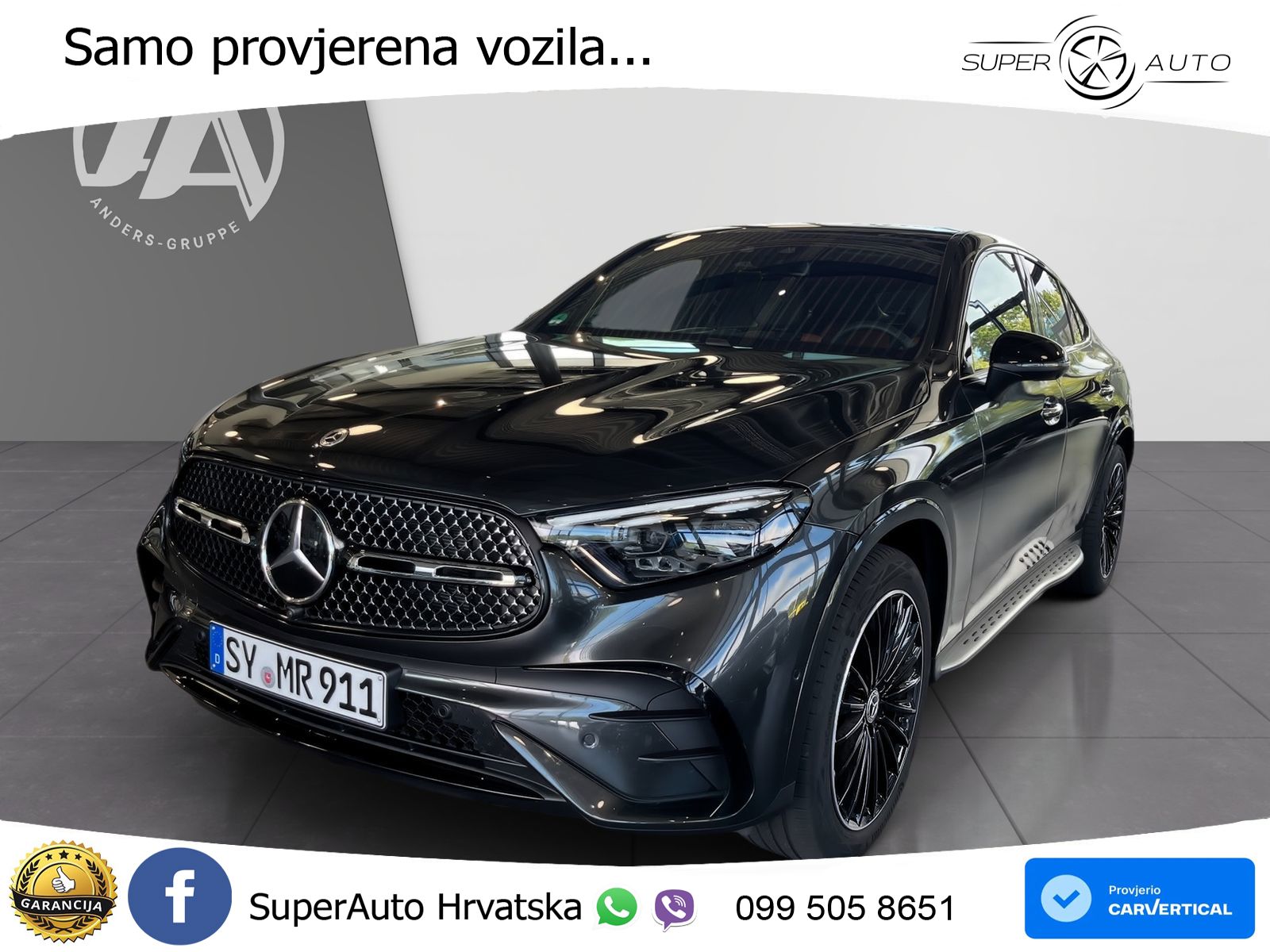 Mercedes GLC Coupe 450d (367 KS) 4MATIC 9G-TRONIC AMG ACC+HEAD+GR SJED+360+PANO