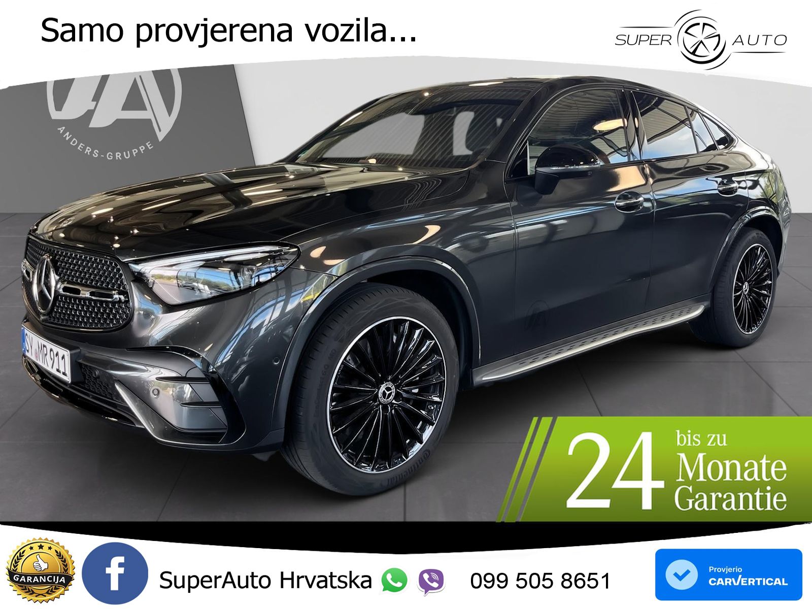 Mercedes GLC Coupe 450d (367 KS) 4MATIC 9G-TRONIC AMG ACC+HEAD+GR SJED+360+PANO