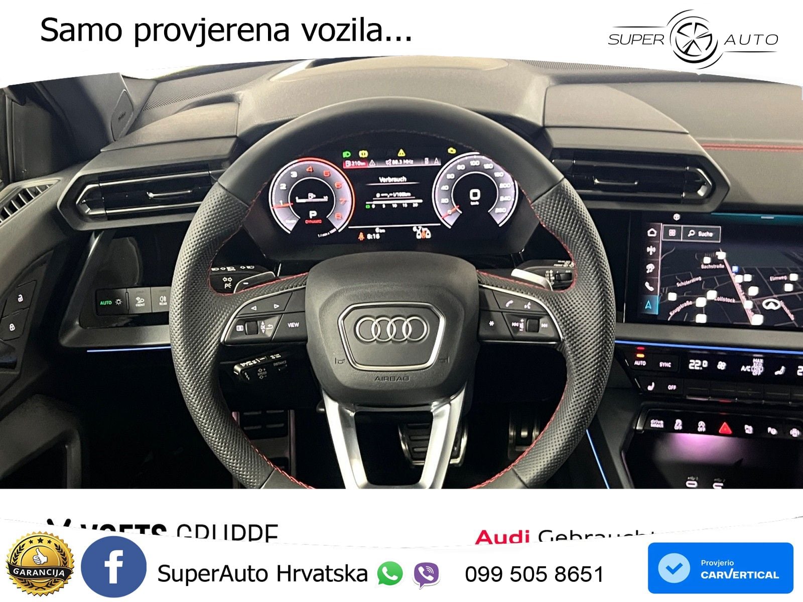 Audi A3 Limuzina 40 TFSI (204 KS) quattro S tronic S line MATRIX+GR SJED+KAM
