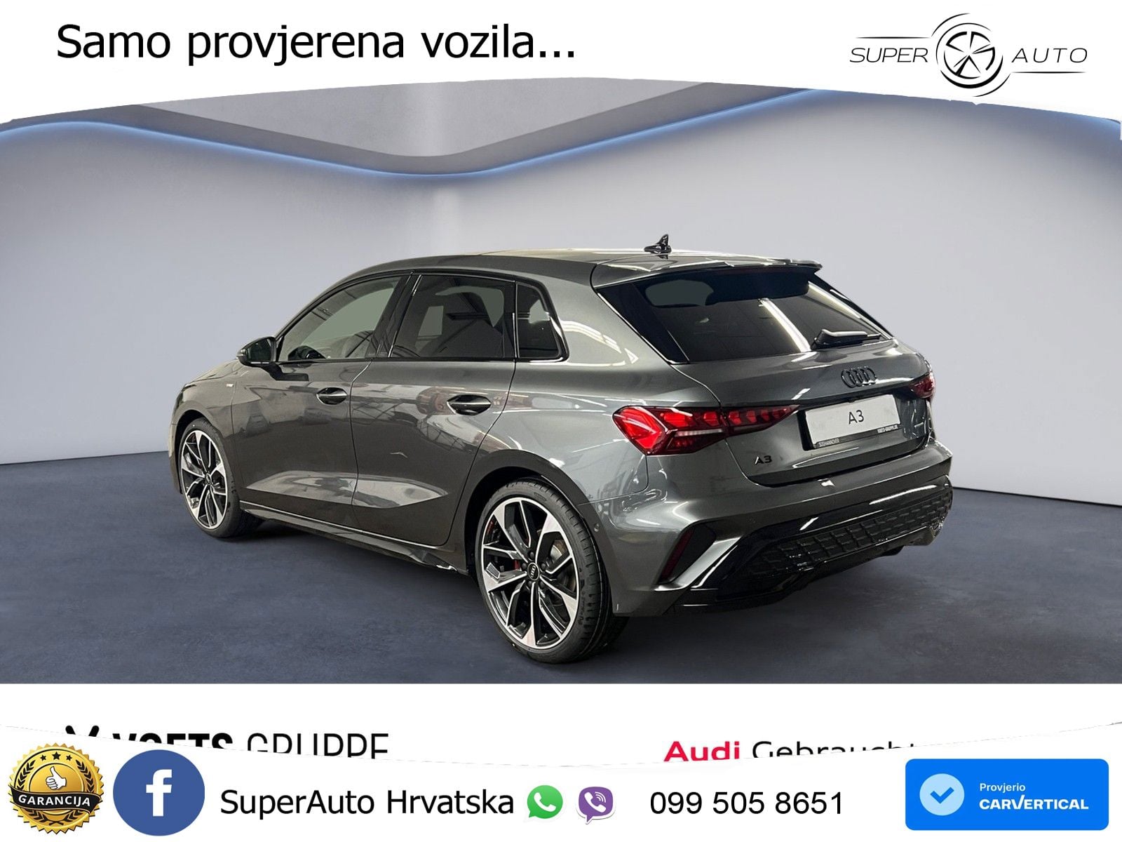 Audi A3 Limuzina 40 TFSI (204 KS) quattro S tronic S line MATRIX+GR SJED+KAM