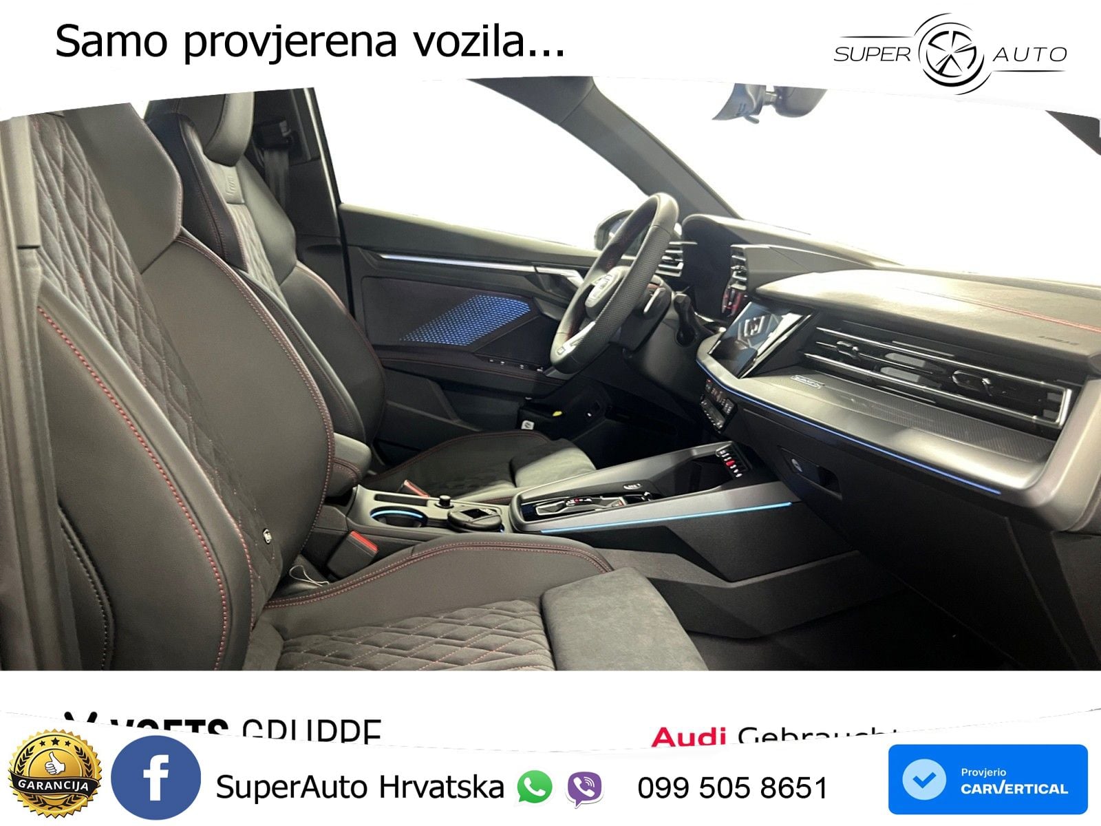 Audi A3 Limuzina 40 TFSI (204 KS) quattro S tronic S line MATRIX+GR SJED+KAM