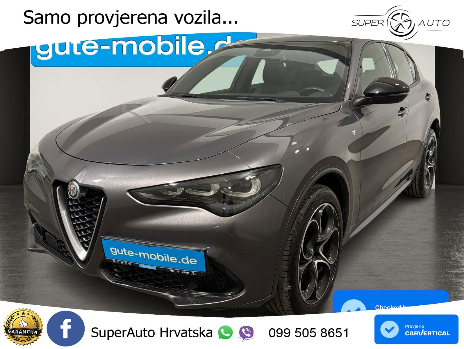 Alfa Romeo Stelvio 2.0 Turbo (280 KS) Q4 Automatic LED+GR SJED+ACC